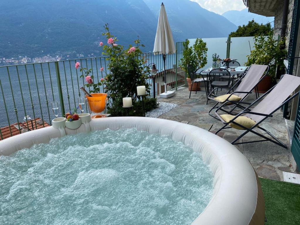 Romantic Home - Lake Como Nesso Bagian luar foto