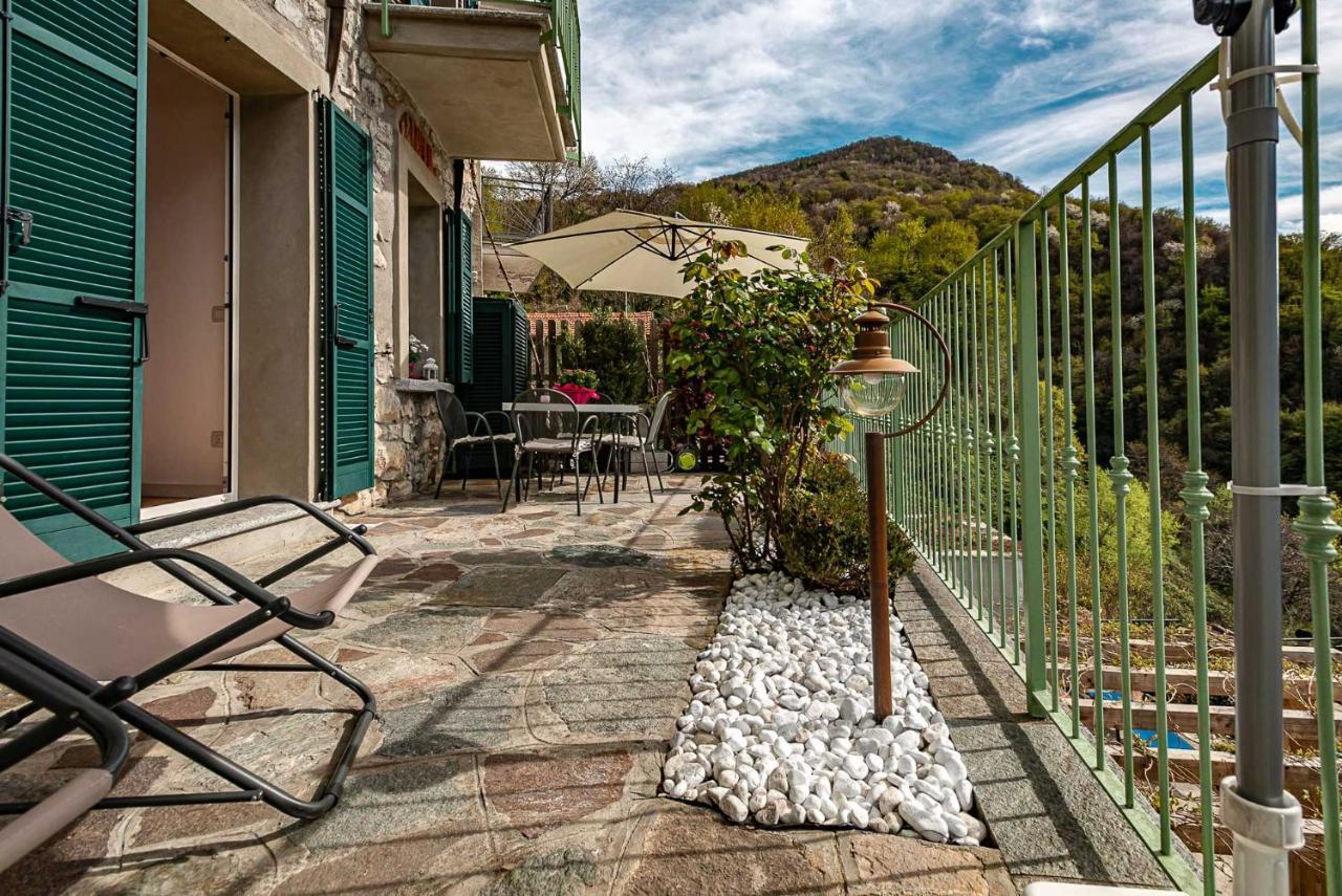 Romantic Home - Lake Como Nesso Bagian luar foto