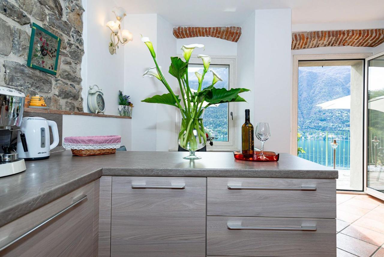 Romantic Home - Lake Como Nesso Bagian luar foto
